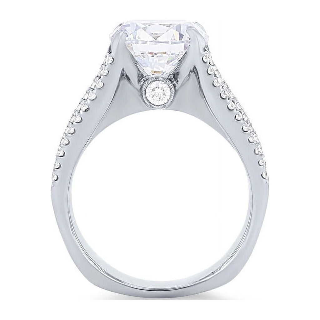 14K White Gold Diamond Solitaire Ring Size 7 C6073