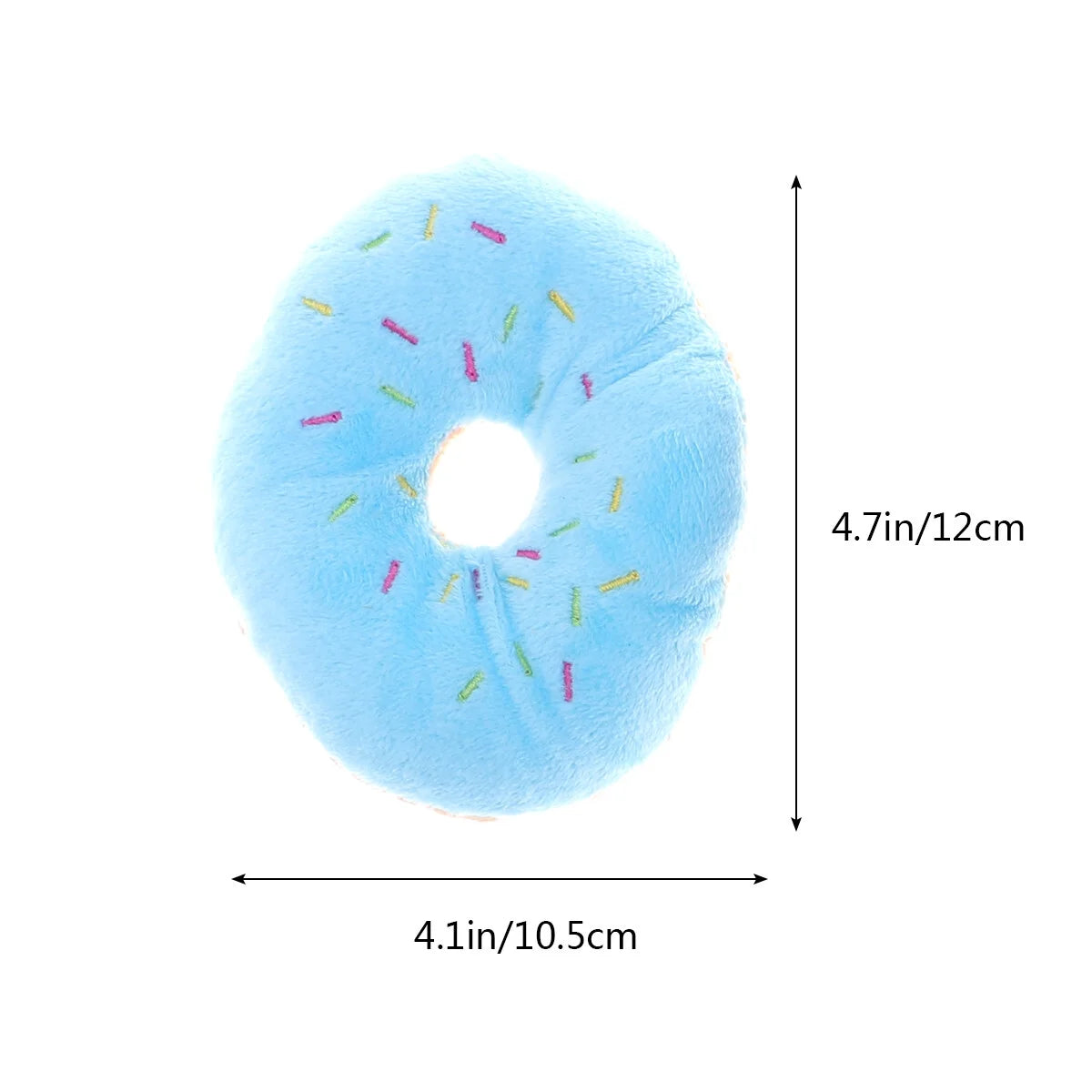 Squeaky Plush Donut Dog Toy V158886