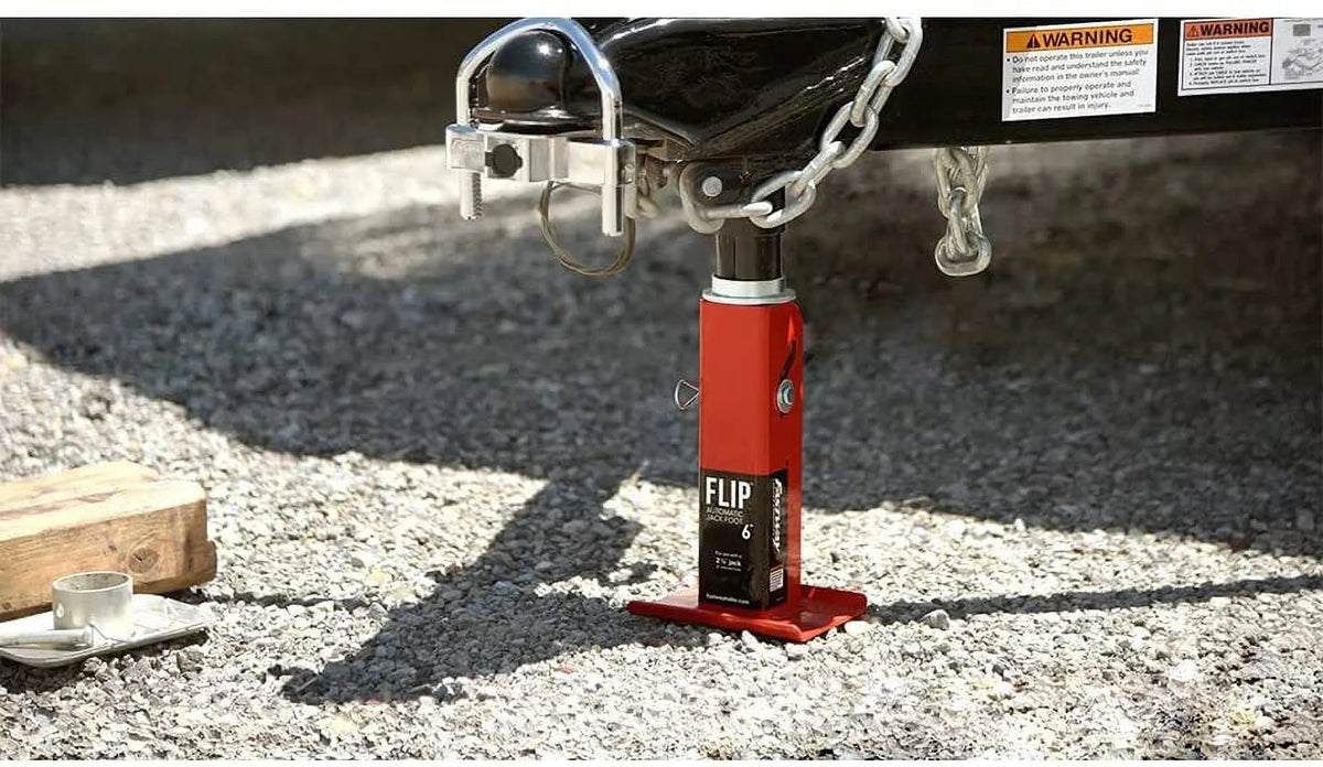 Zinc A-Frame Trailer Jack with 4" Flip Foot B208039
