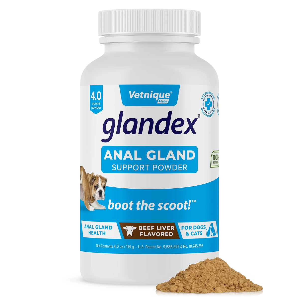 4.0 oz Beef Liver Digestive Powder Fiber Supplement for Dogs and Cats R442