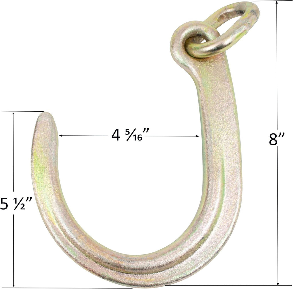 8" Medium J Hooks Chain Bridle with Grab Hooks 2' Legs (2 Pack) K8256