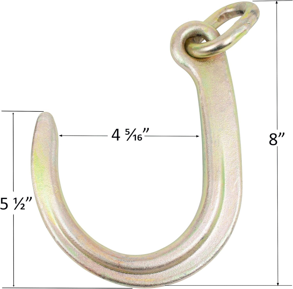 8" Medium J Hooks Chain Bridle with Grab Hooks 2' Legs (2 Pack) K8256