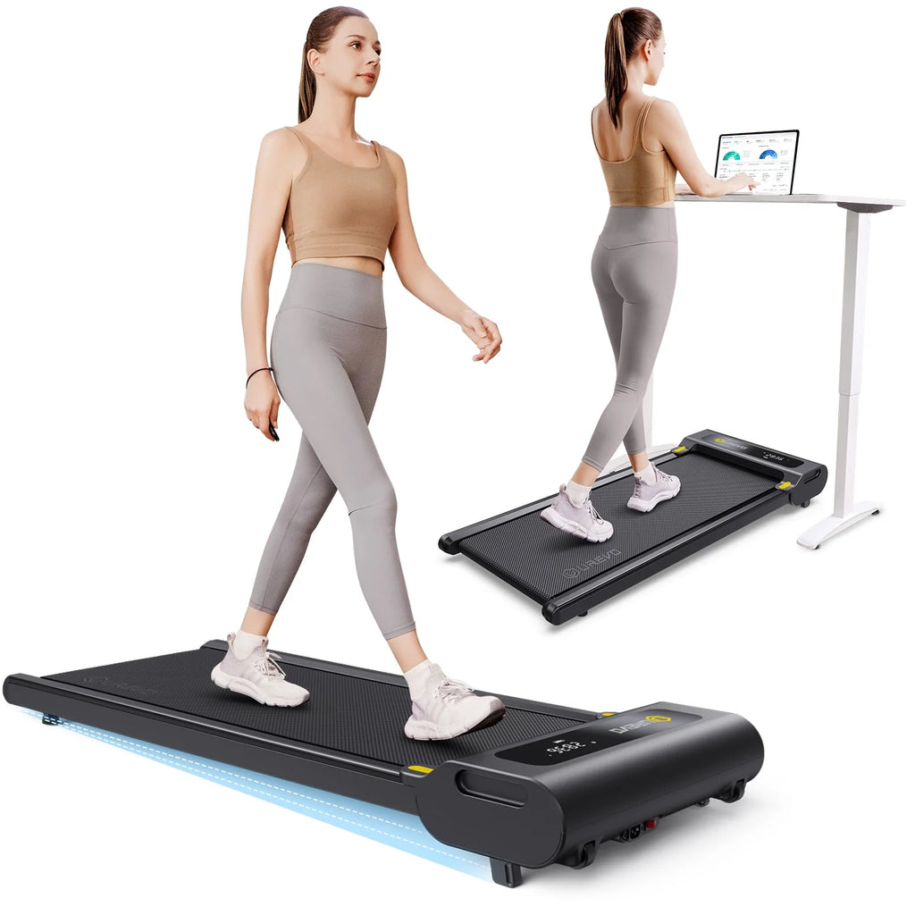 2 in 1 Under Desk Treadmill with Remote Control M7075