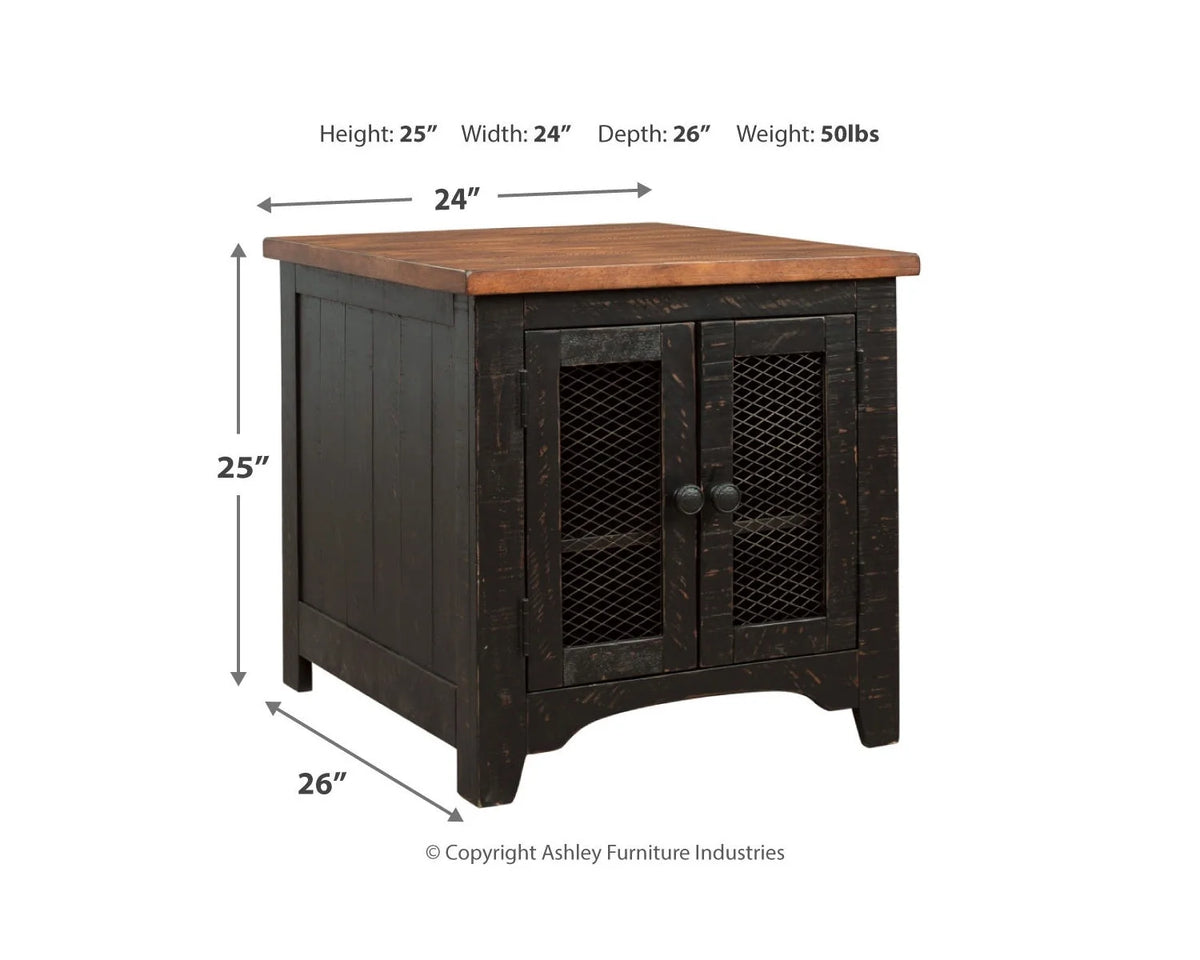 Black/Brown End Table I292