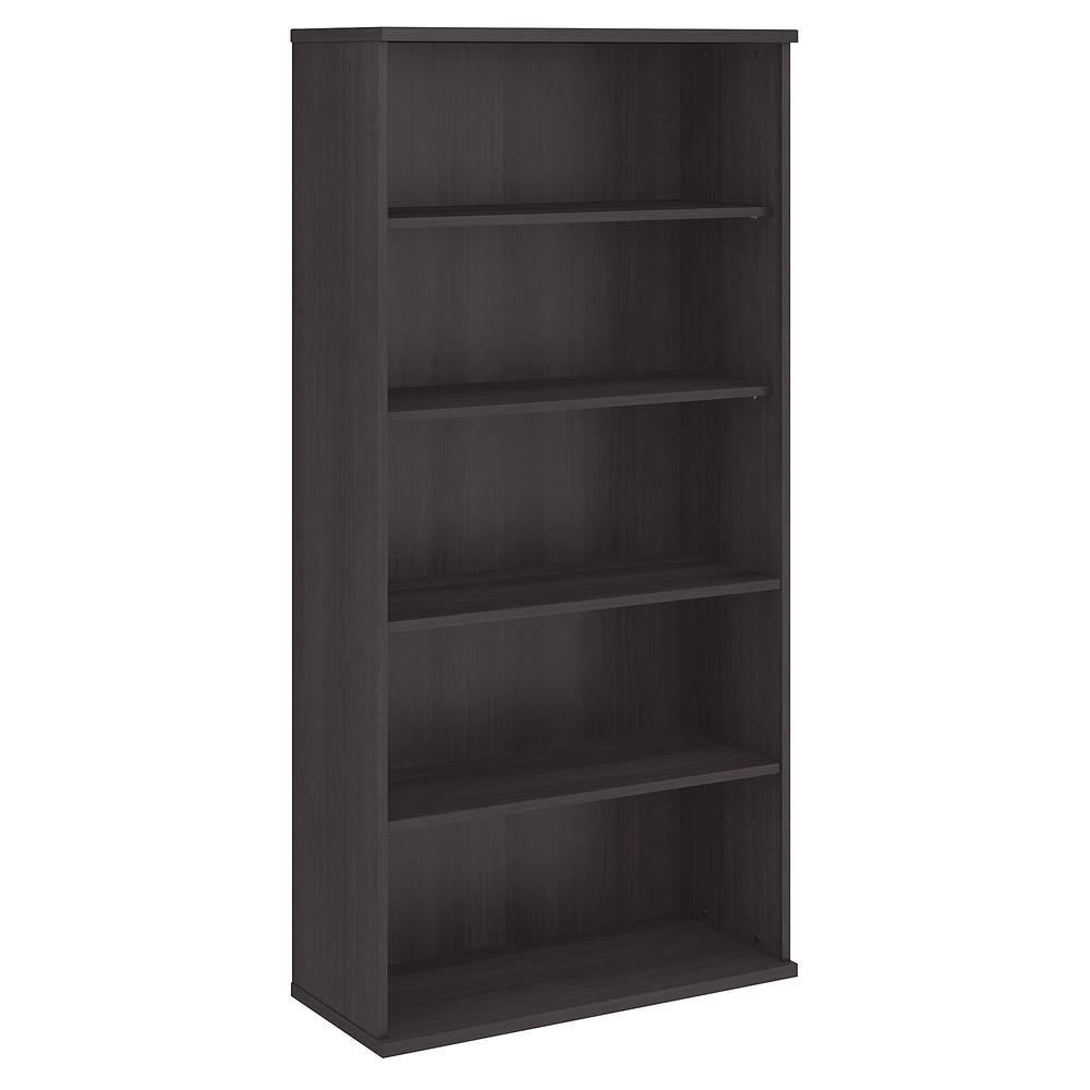 Storm Gray 5 Shelf Wood Composite Bookcase T68538