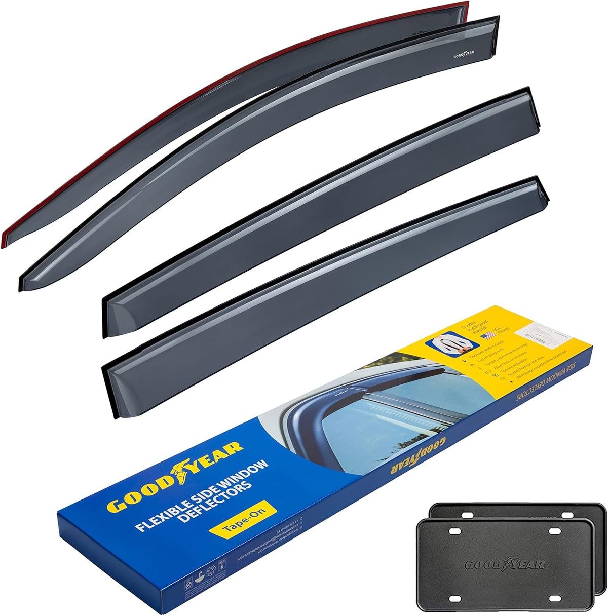 4 pcs Tape-on Side Window Deflectors for Toyota RAV4 2013-2018 SUV E997346