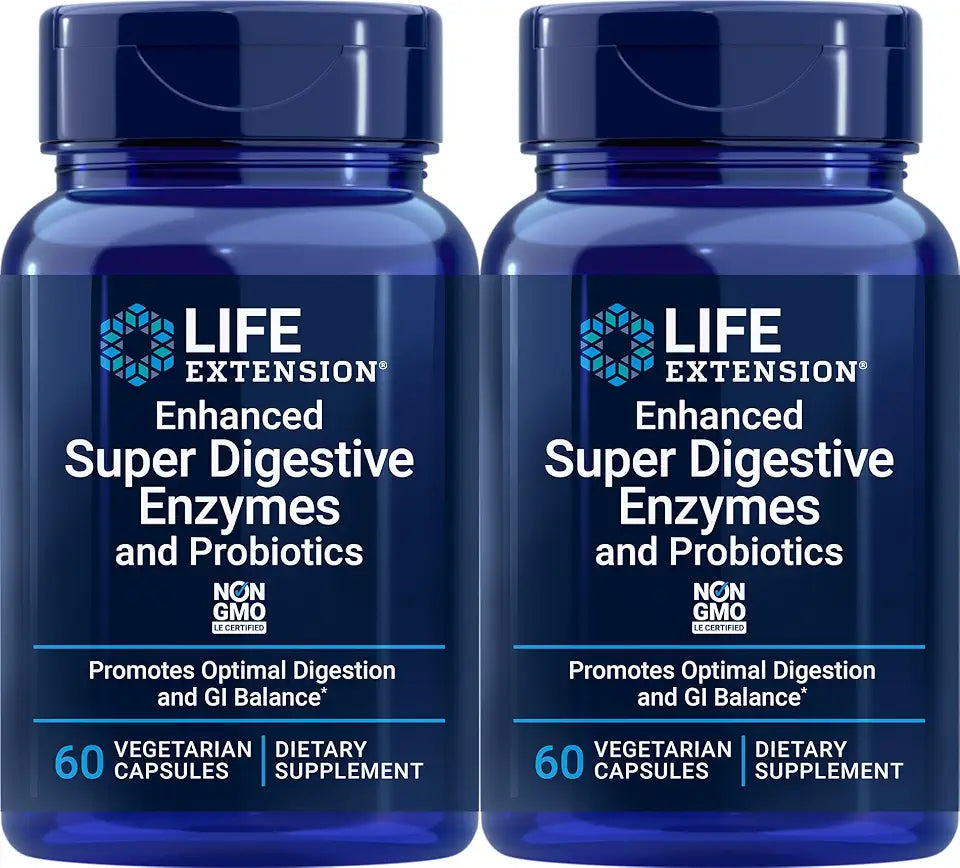 60 Vegetarian Capsules Digestive Enzymes and Probiotics Z4639