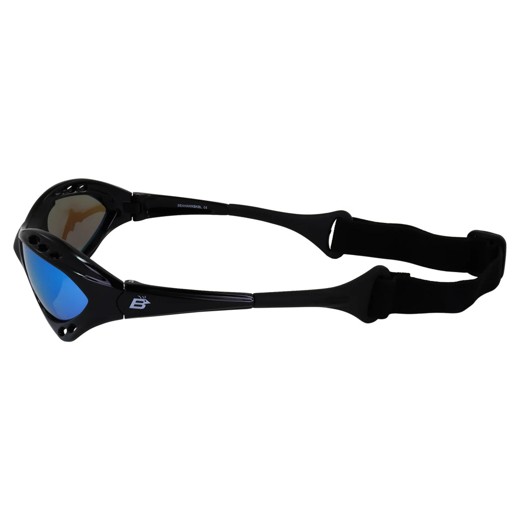 3 Pairs Padded Polarized Sunglasses w/Strap Silver Frame w/Smoke Lens & Black Frame w/ Pink & Green Mirror Lenses W612892