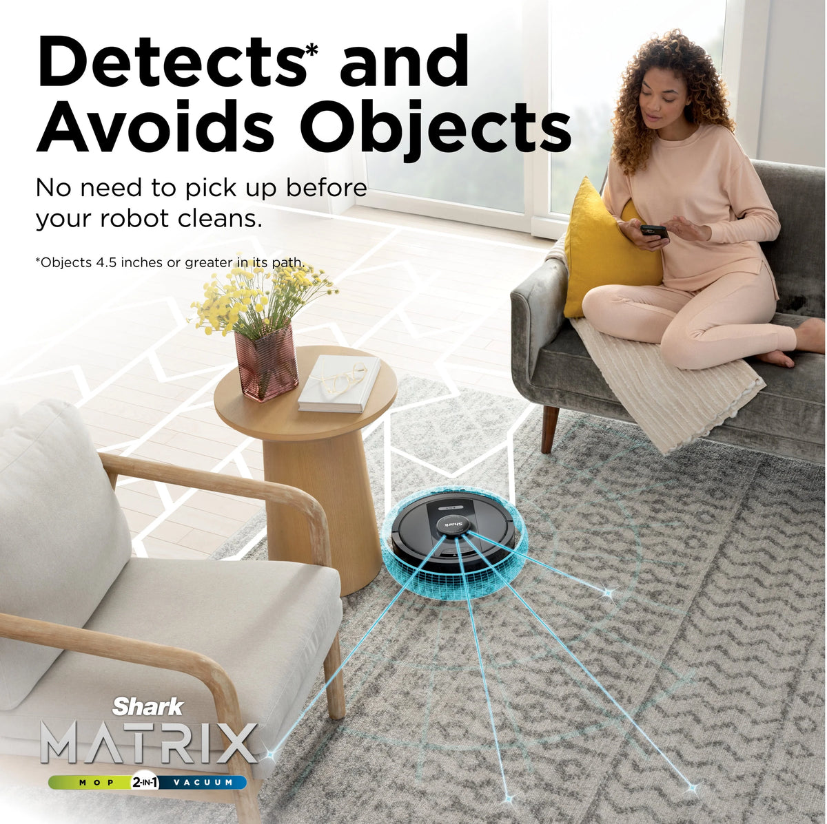 Bagless Robot Vacuum & Mop with Home Mapping T677791