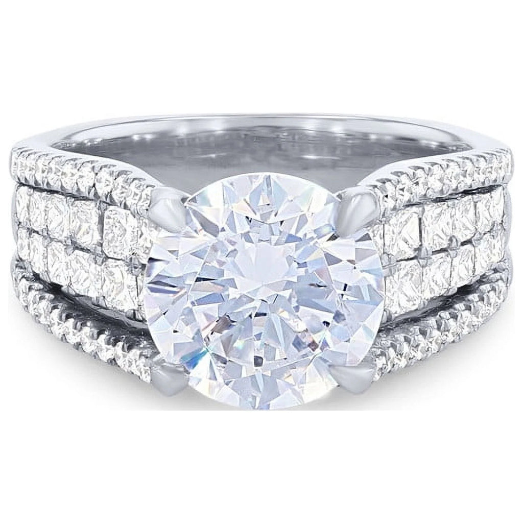 14K White Gold Diamond Solitaire Ring Size 7 C6073
