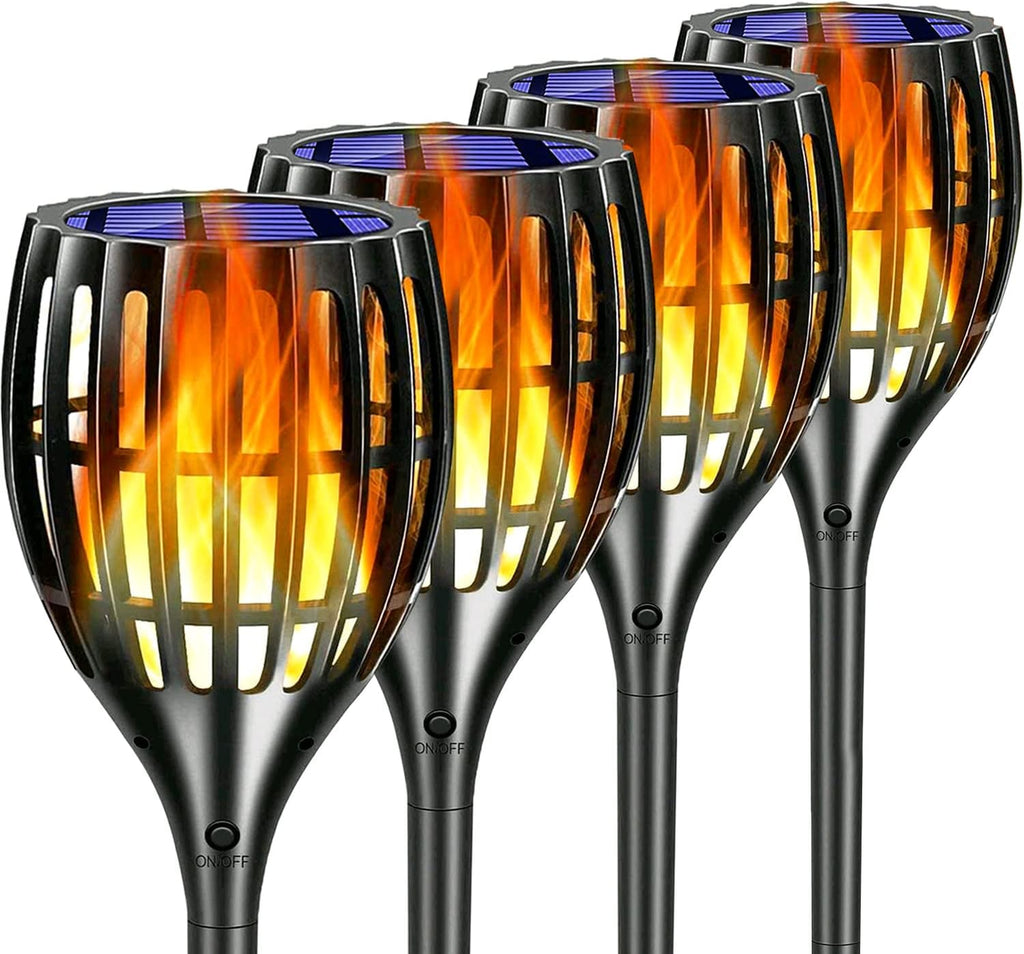 Solar Torch Lights with Flickering Flames J783612