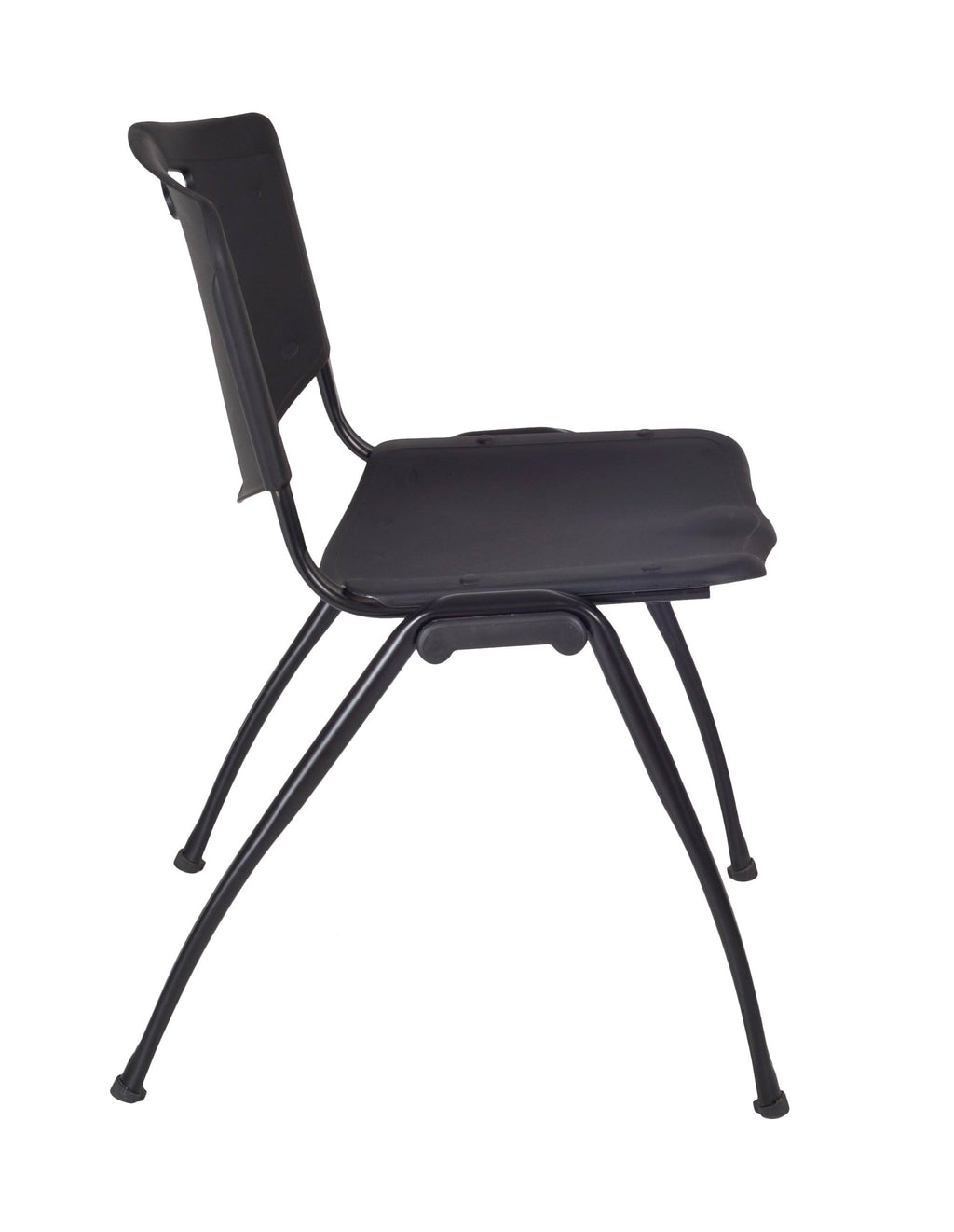 48 in. Round Breakroom Table with 4 Stack Chairs U30346