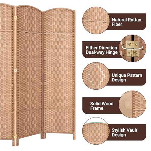6 Panel 6ft Folding Privacy Screen L3936
