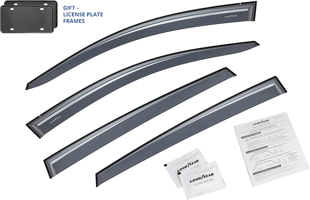 4 pcs Tape-on Side Window Deflectors for Toyota RAV4 2013-2018 SUV E997346