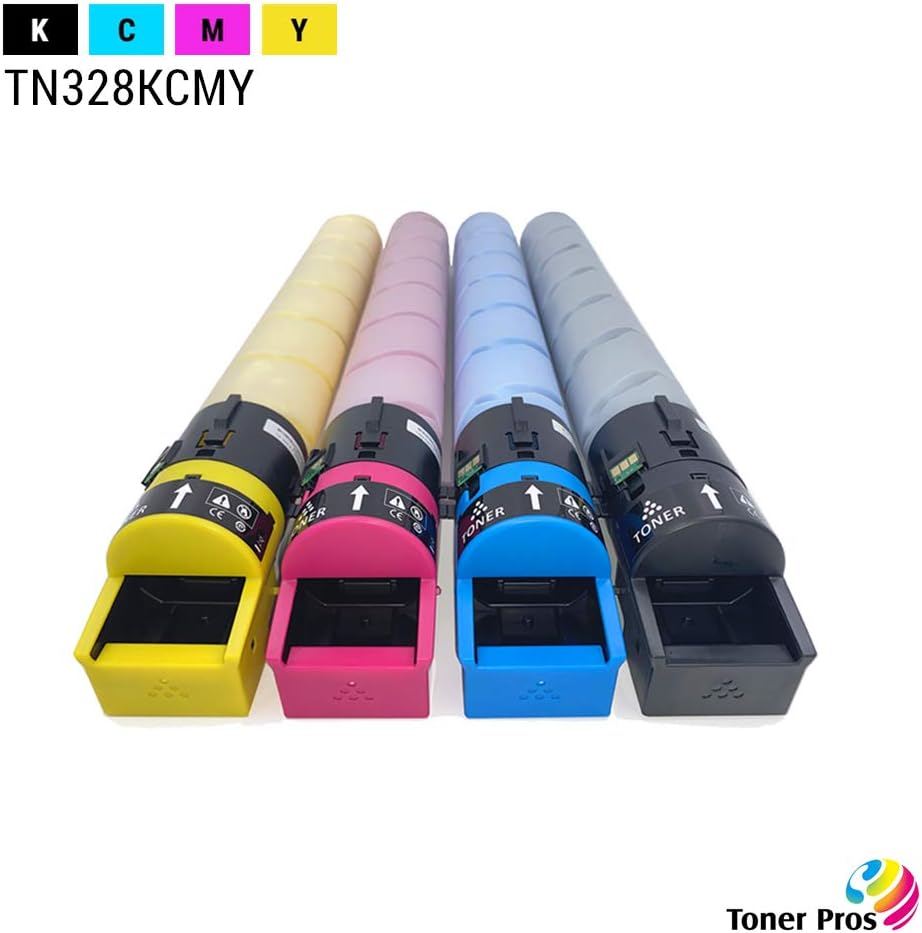 TN-328 Toner Cartridge 4 Color Pack for Konica Minolta Bizhub C250i C300i C360i Printer H4956