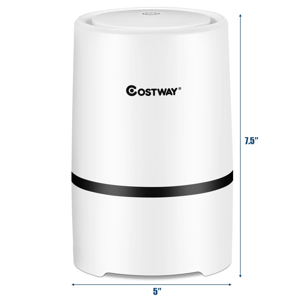 Air Purifier Mini Ionic HEPA with 3-in-1 Composite Filter Nightlight O829