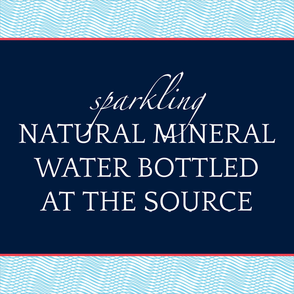 Sparkling Natural Mineral Water, 24 Pack Glass Bottles R87261