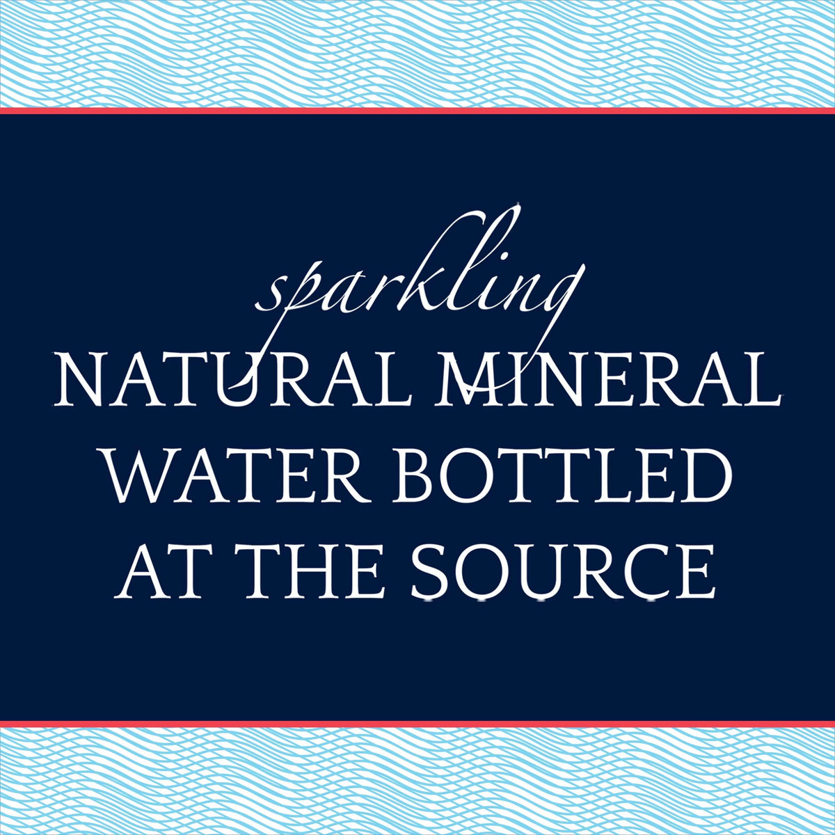Sparkling Natural Mineral Water, 24 Pack Glass Bottles R87261
