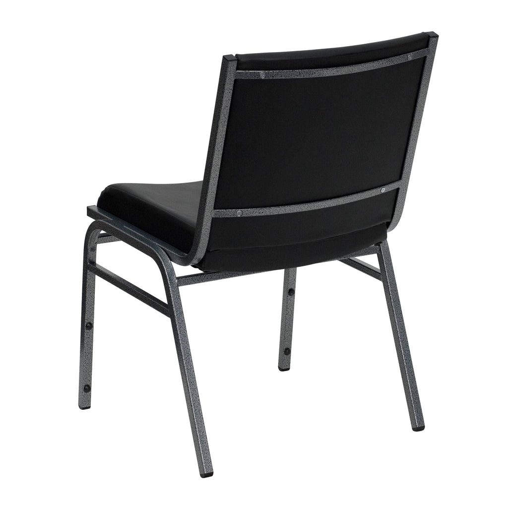 Black Patterned Fabric Stack Chair F128893