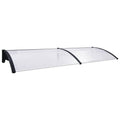 Black and Transparent Door Canopy P7173