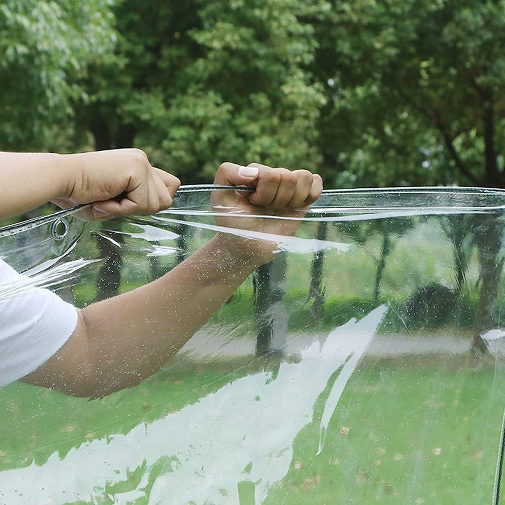 Clear PVC Vinyl Waterproof Tarpaulin Canopy 1.2x2m Q5904