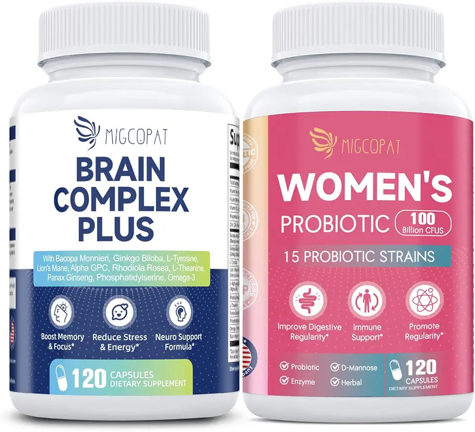 Womens Probiotic & Brain Supplements G4344