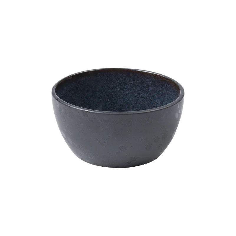 Stoneware Bowl 10cm Black/Dark Blue G926