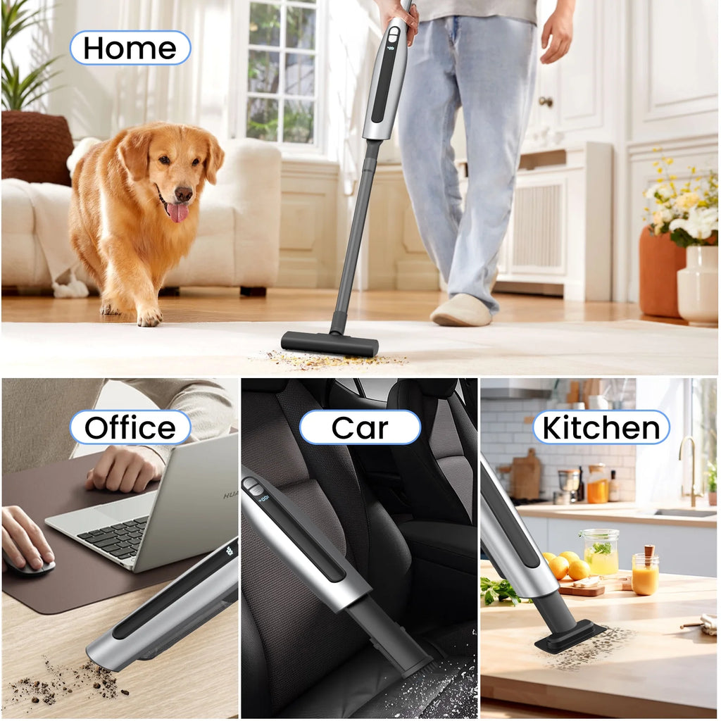 Handheld Vacuum Cleaner Cordless 18000PA 7500mAh Rechargeable Car Vacuum with 2 Suction Modes D16262