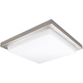 18 Inches Brushed Nickel Square LED Flush Mount S36174