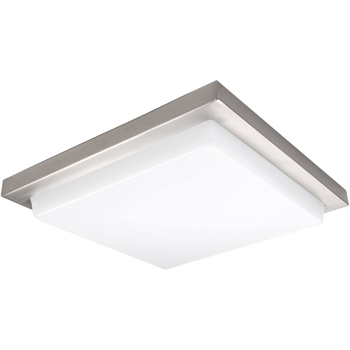 18 Inches Brushed Nickel Square LED Flush Mount S36174
