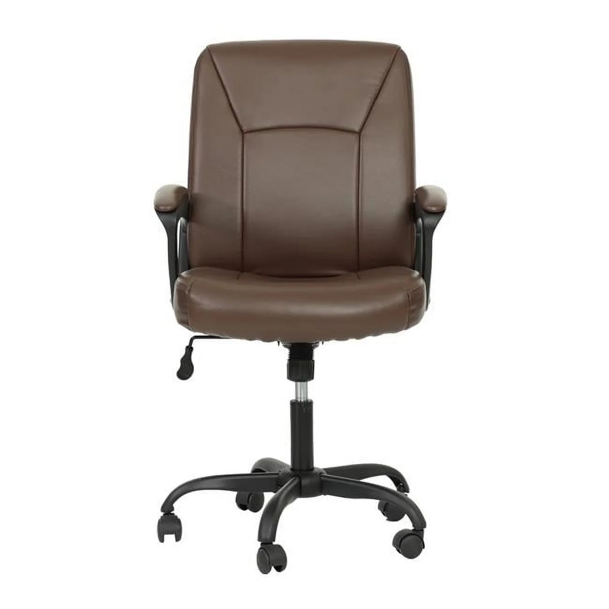 Brown Faux Leather Office Chair K200144