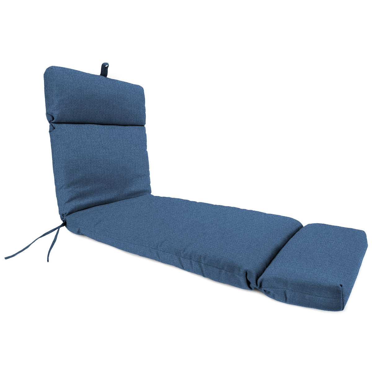 Yellow Rectangular Outdoor Chaise Lounge Cushion with Ties H890