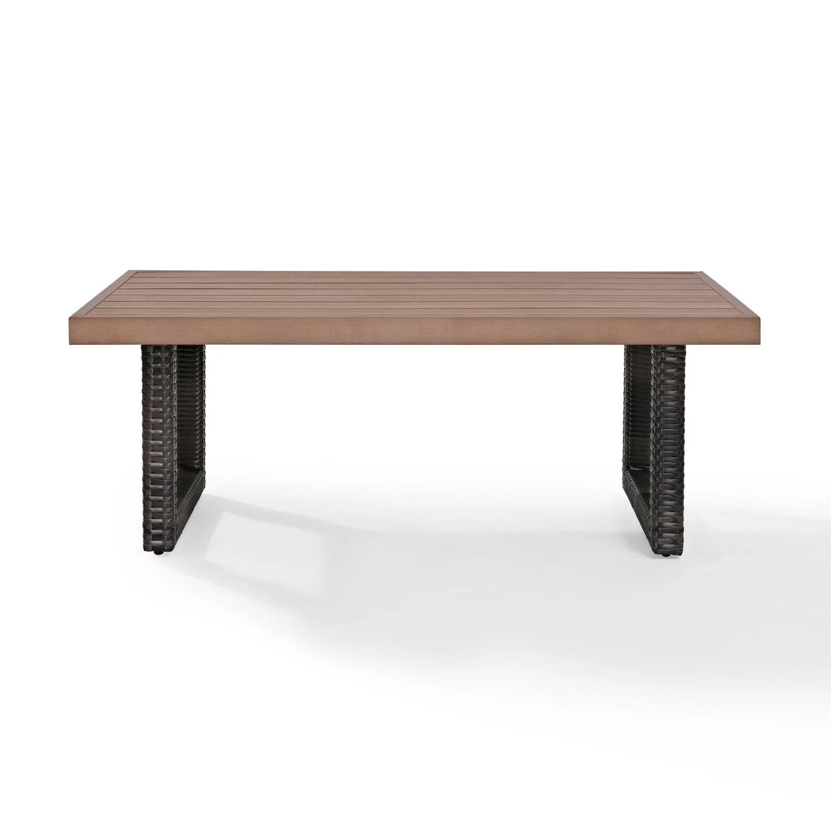 Brown Pedestal Patio Coffee Table V333