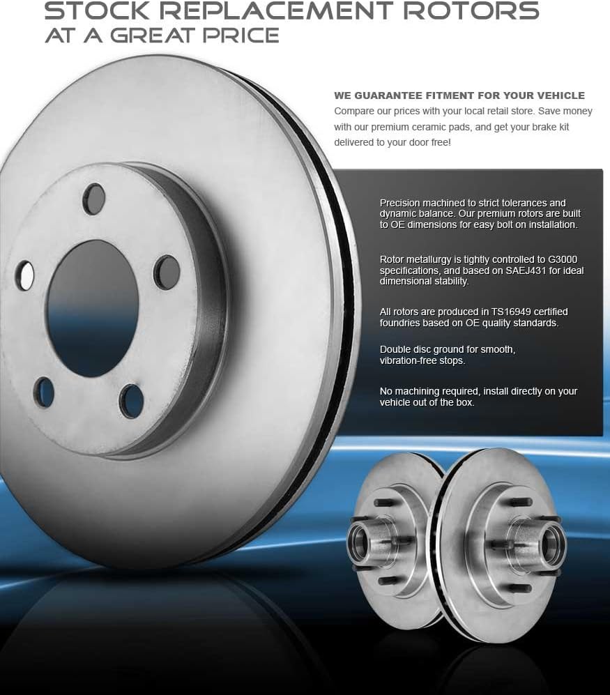256 mm Brake Rotors Set J25925