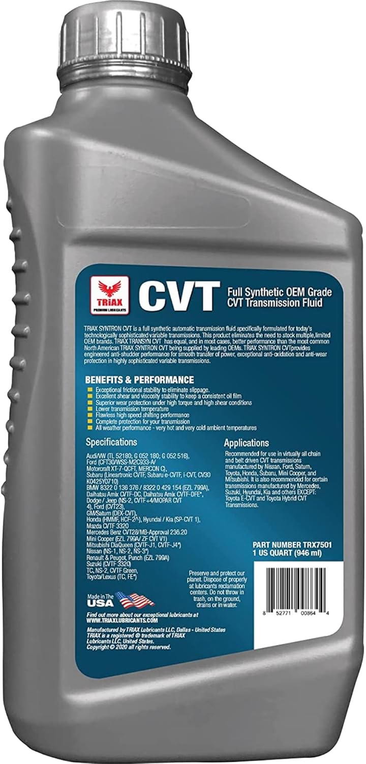 12 Quart Full Synthetic Transmission Fluid J7485