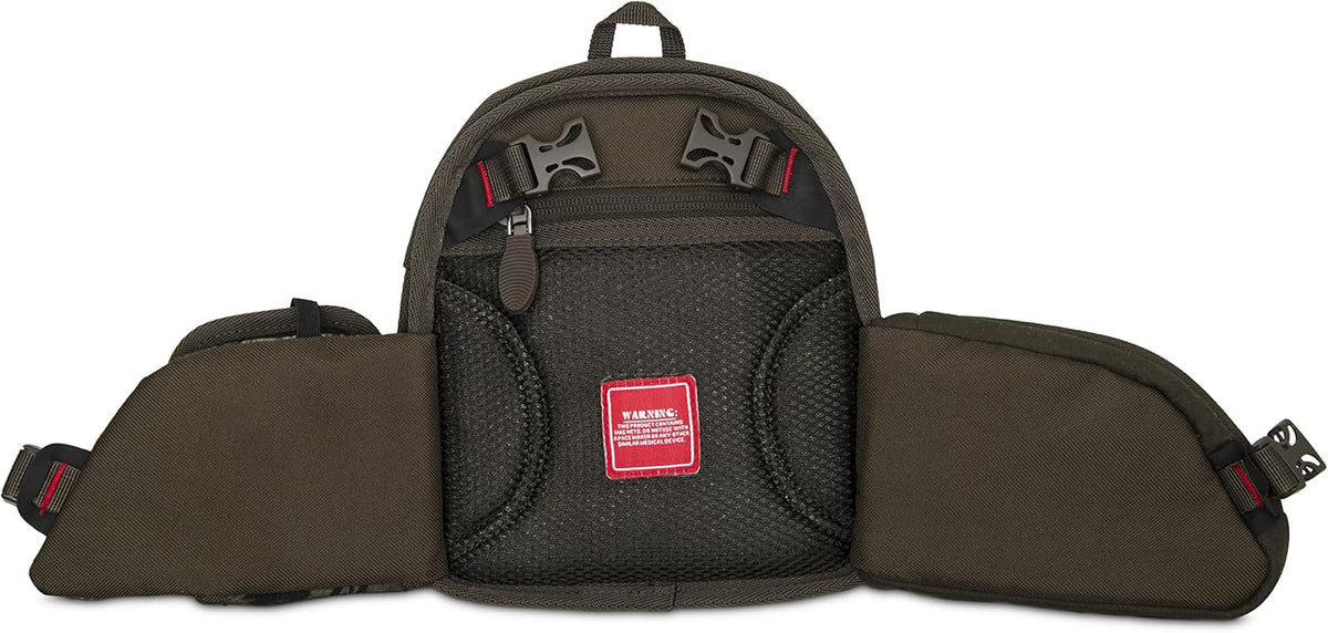 Waterproof Woodlands Camo Binocular Chest Pack with Rangefinder Pouch G37264