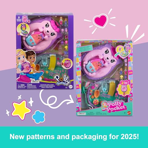 2-in-1 Travel Toy with 2 Micro Dolls and 16 Accessories M1498