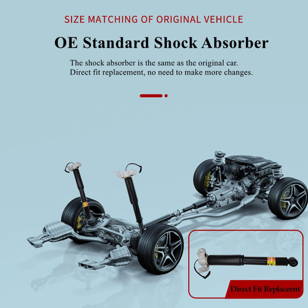 Pair Rear Left Right Shock Absorbers with Upper Mount Assembly N36181