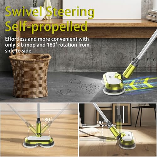 Cordless Electric Spin Mop with Water Spray L405