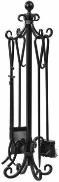 5 Pieces Cast Iron Fireplace Tools C46722