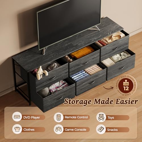 Rustic Brown 6 Drawer Dresser Y262817