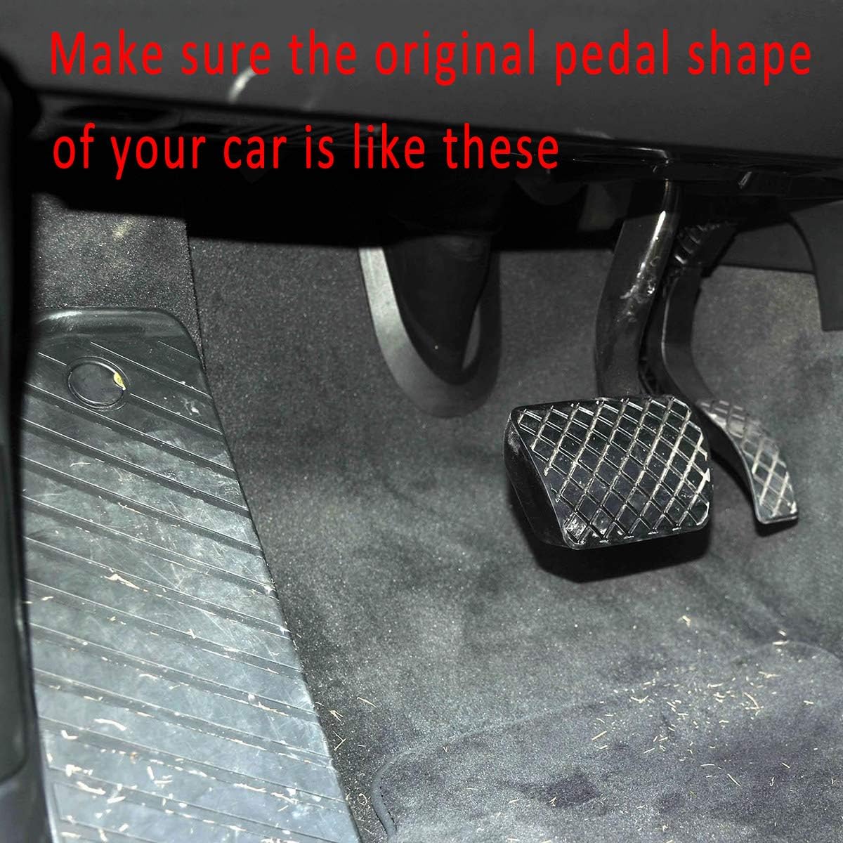 Gas Accelerator Brake Footrest Pedal Cover for Audi Q7 Q8 2017 2018 2019 2020 2021 Porsche Cayenne Touareg (Only for LHD) P92475