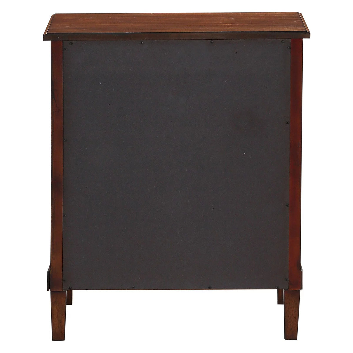 Brown 3-Drawer Wood Nightstand B545