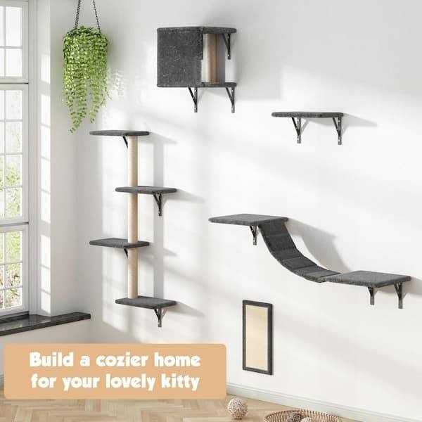 Wall Mounted Shelves Set Cat Tree N245