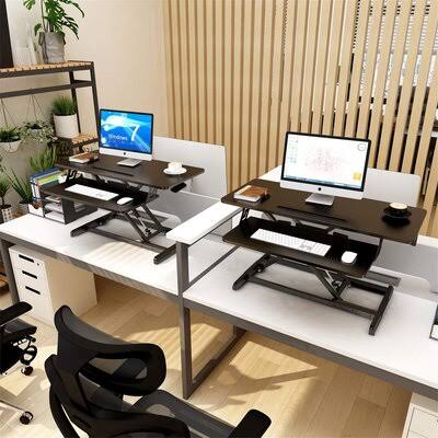 Standing Desk Converter 32 inch Height Adjustable Tabletop Workstation M9984
