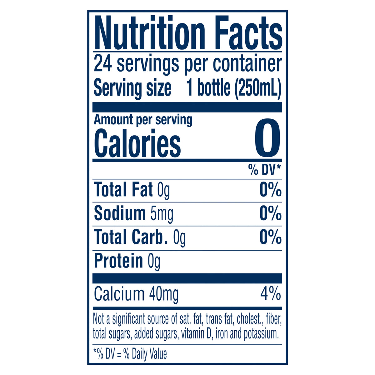 Sparkling Natural Mineral Water, 24 Pack Glass Bottles R87261