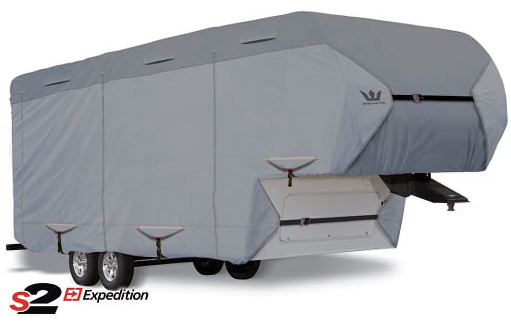 Gray Fifth Wheel Trailer Cover for 33 - 34 Feet Q43286