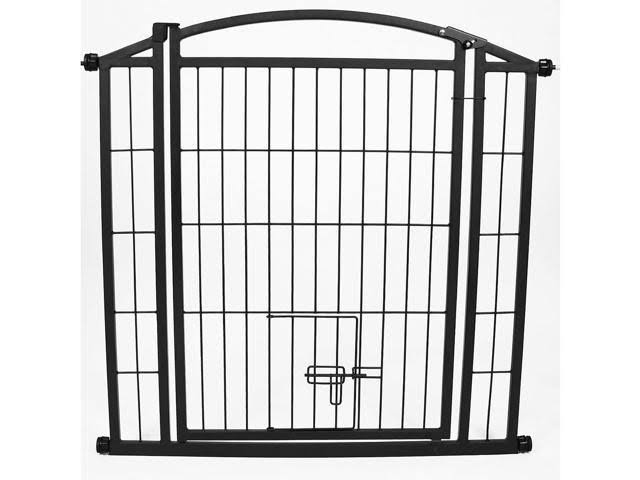 Black Outdoor Walk-Thru Pet Gate X50123