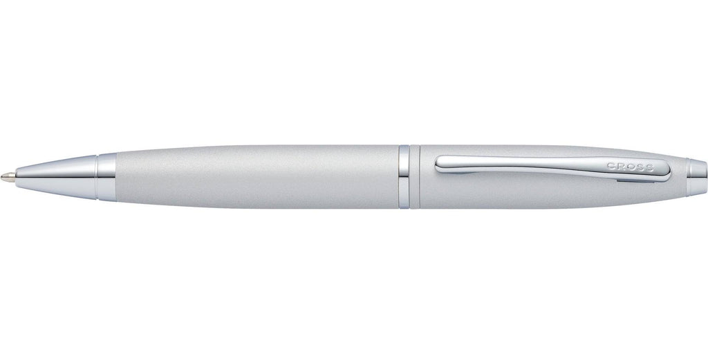 Satin Chrome Ballpoint Pen and Black Medium Journal V395