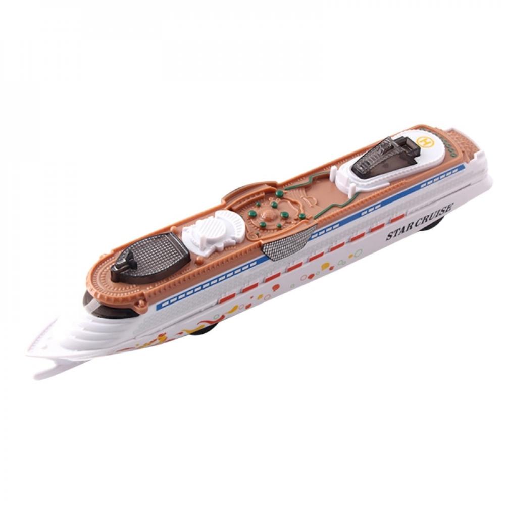 Aircraft Carrier Ship Model Collection Vehicle With Sound And Light Developmental Toy T8785